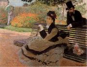 Claude Monet The Bench Spain oil painting artist